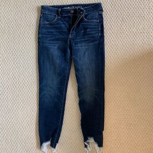 Destressed Ankle American Eagle Jeggings